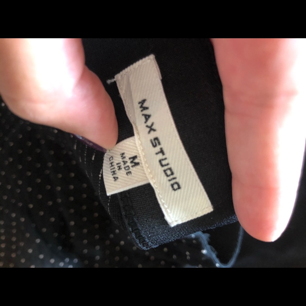 Max Studio Pin Dot Ruffle Skirt - Picture 3 of 3